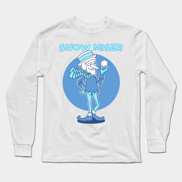 Snow Miser Long Sleeve T-Shirt by littlepdraws